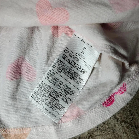 Old Navy Fit & Flare Jersey Dress for Toddler Girls Size 2T Hearts - Picture 7 of 9